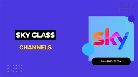 channels available on sky glass.